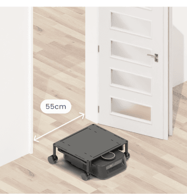 狹い通路も走行しています